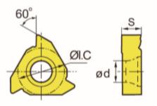 螺纹刀片  FAHRION/飞日诺  RT16.01W-0.75