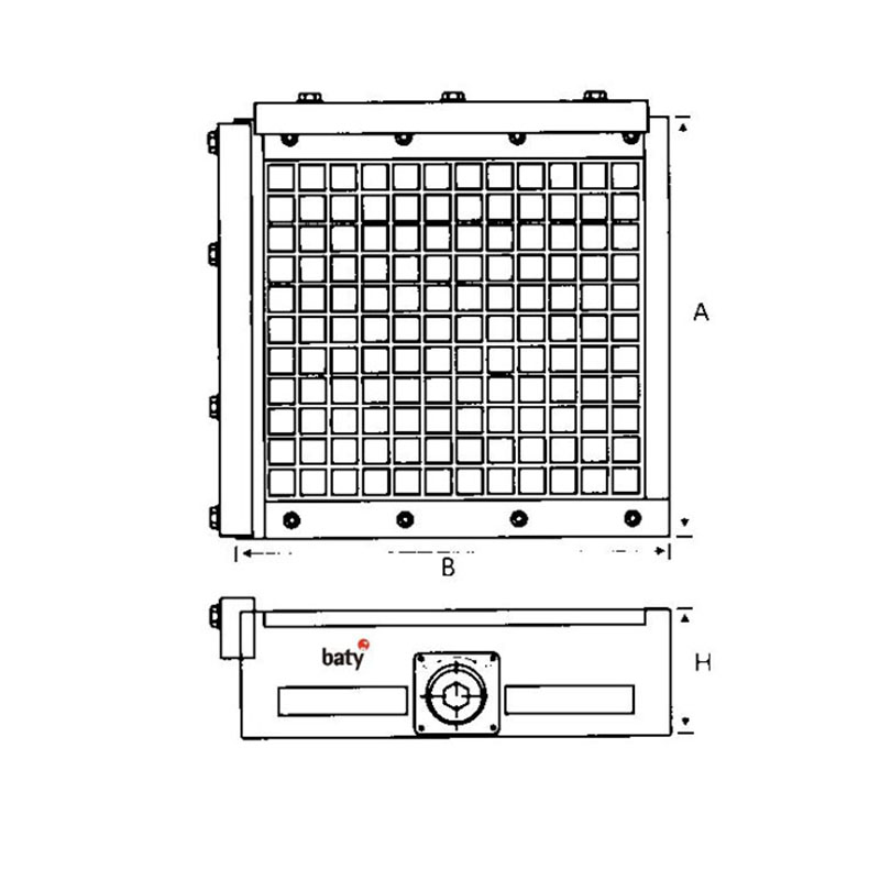 强力小方格吸盘  baty/贝迪  BT3-500-7