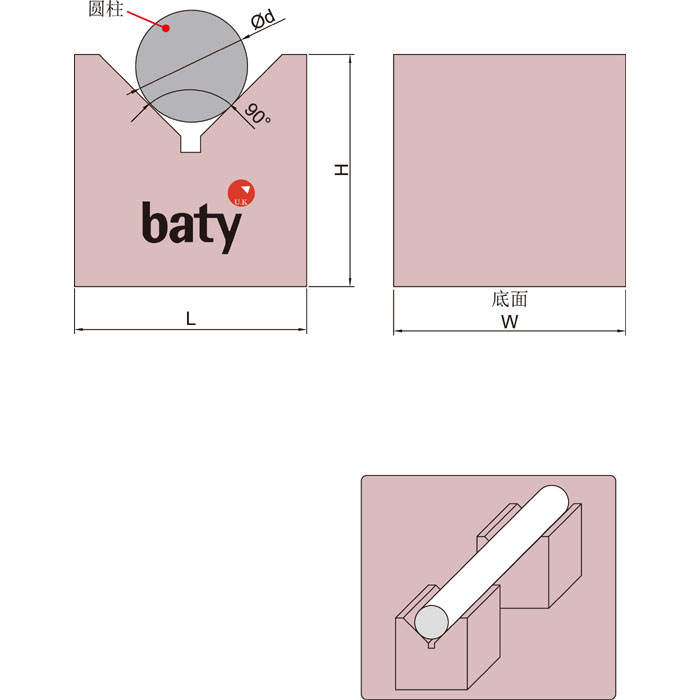 花岗岩V形架  baty/贝迪  GM5-900-591