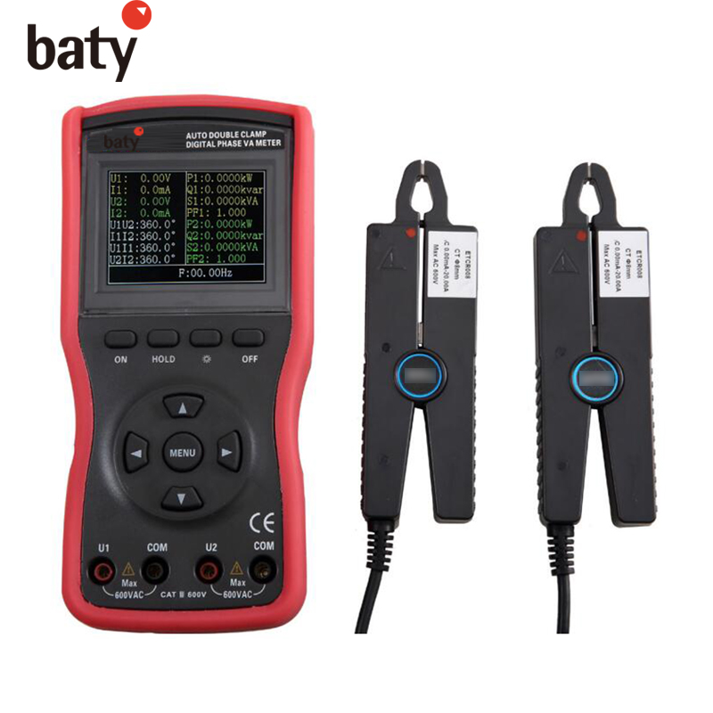 智能型双钳数字相位伏安表