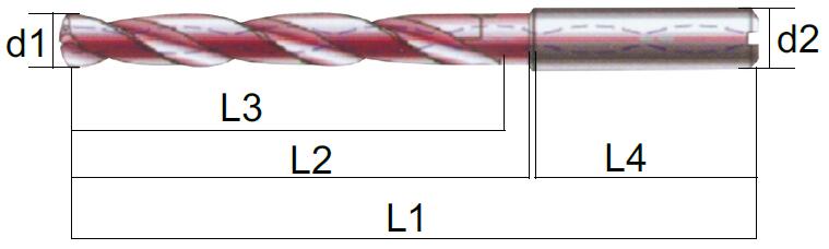 硬质合金麻花钻 5XD  EXACT/赛特  06660-442