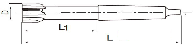 硬质合金莫氏圆锥机用铰刀  EXACT/赛特  06661-126