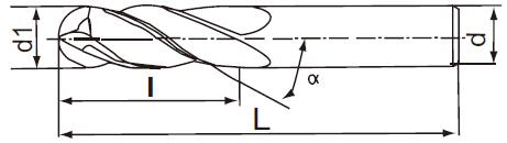 球头铣刀 EXACT/赛特 06661-725
