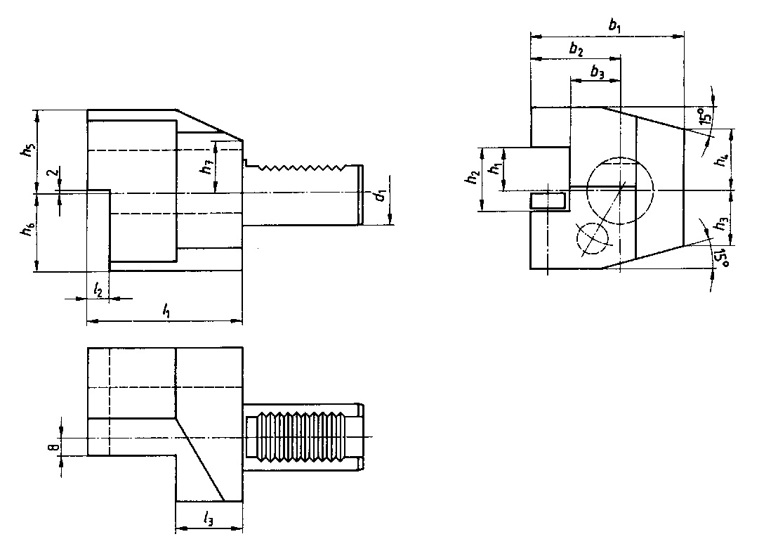 轴向左刀夹(刀具反装)  EXACT/赛特  19117874