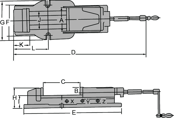 精密台虎钳(带转盘)  EXACT/赛特  19164114