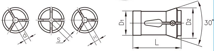 圆孔夹紧夹头 EXACT/赛特 6117048