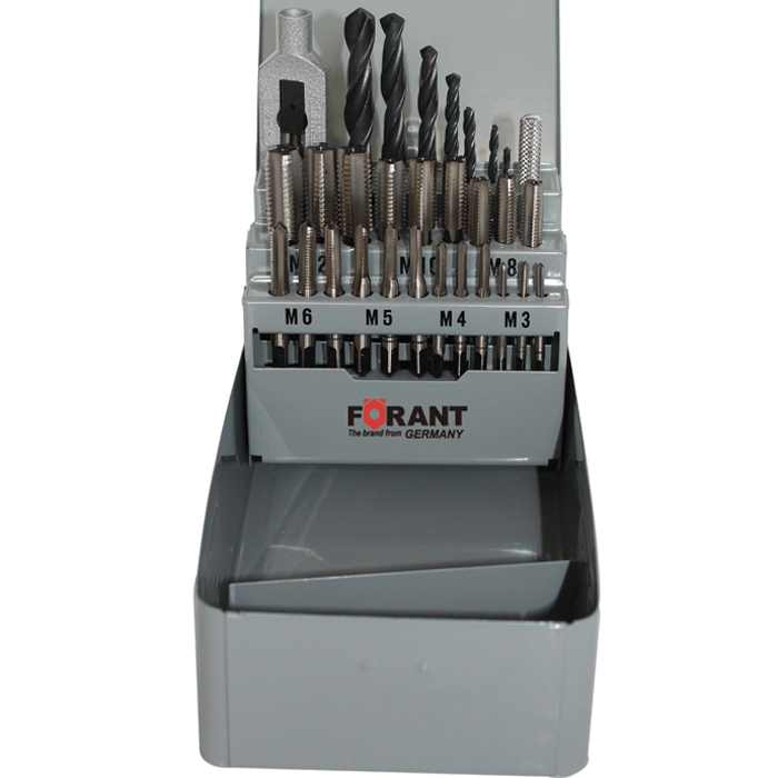 28件套刚速刚手用丝锥钻头(M3-M12)