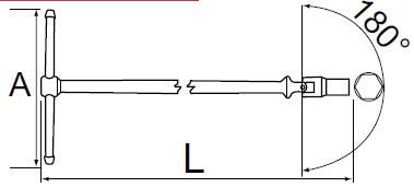 T型杆万向头扳手 / 24mm FORANT/泛特 88192349