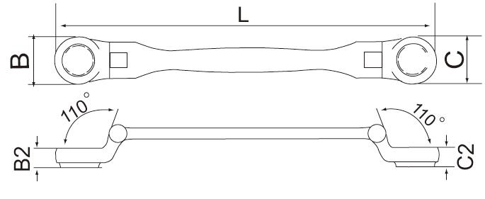 双活头星形扳手  FORANT/泛特  88500218