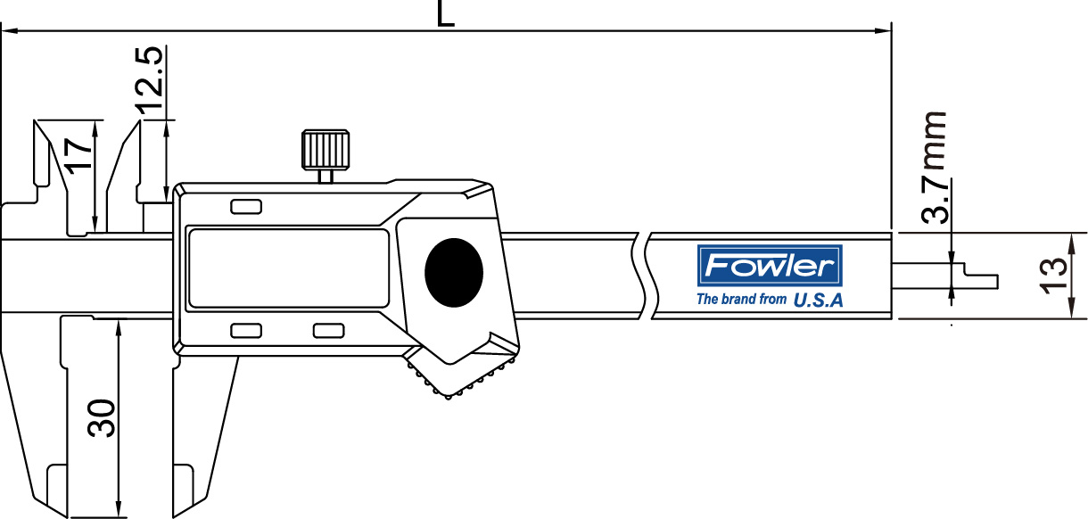 袖珍数显卡尺  FOWLER/福勒  50-223-319