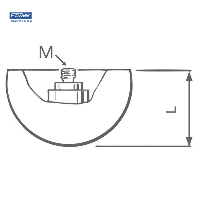 陶瓷半球形测针(M5不锈钢)  FOWLER/福勒  54-404-900