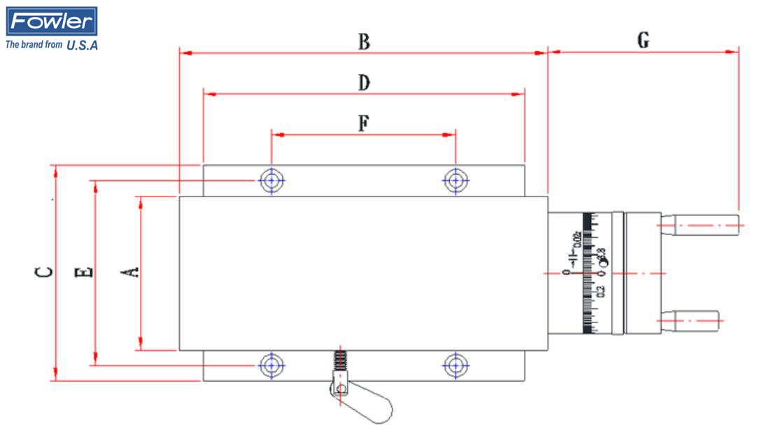 单向角牙滑座  FOWLER/福勒  54-405-14