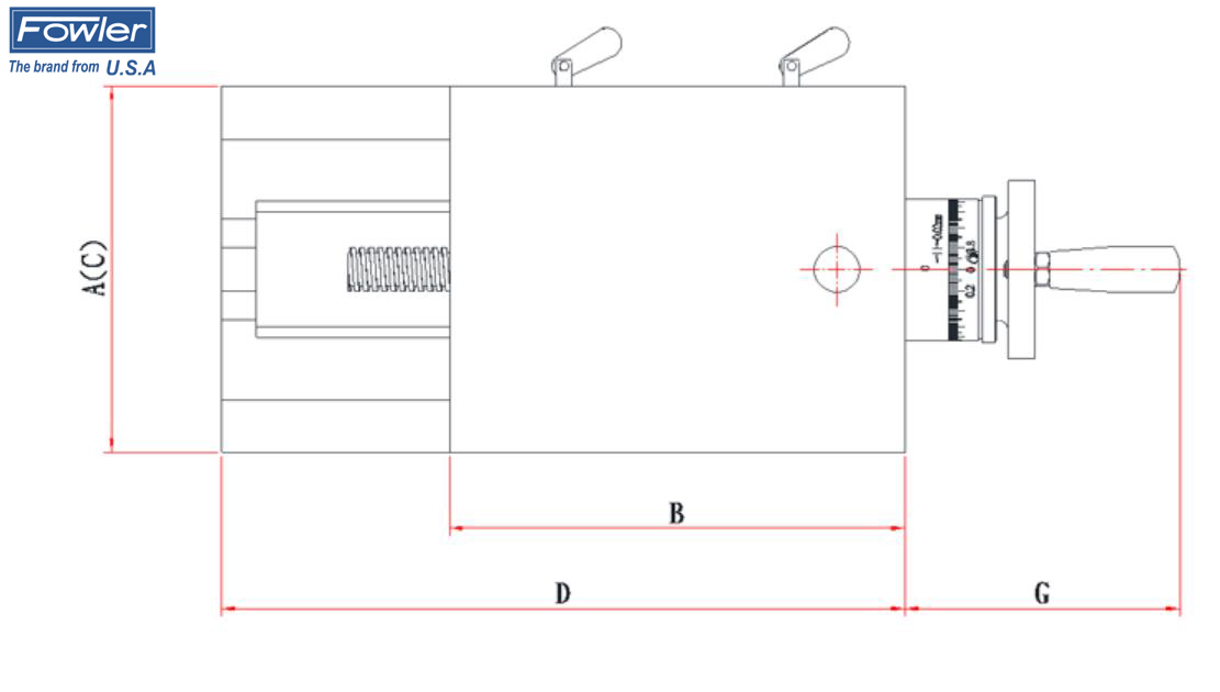 单向角牙滑座  FOWLER/福勒  54-405-19