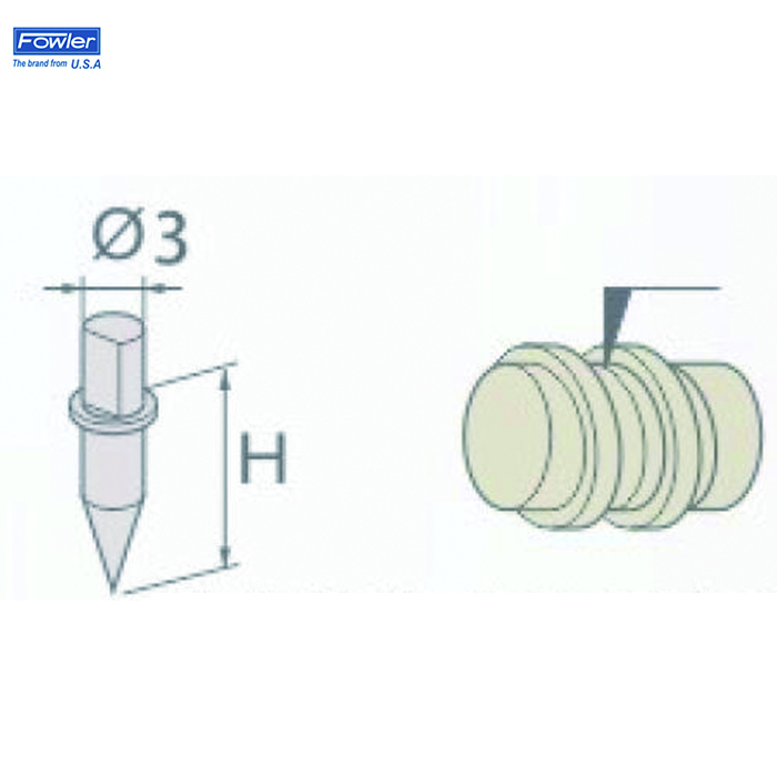 轮廓仪圆锥测针  FOWLER/福勒  54-405-974