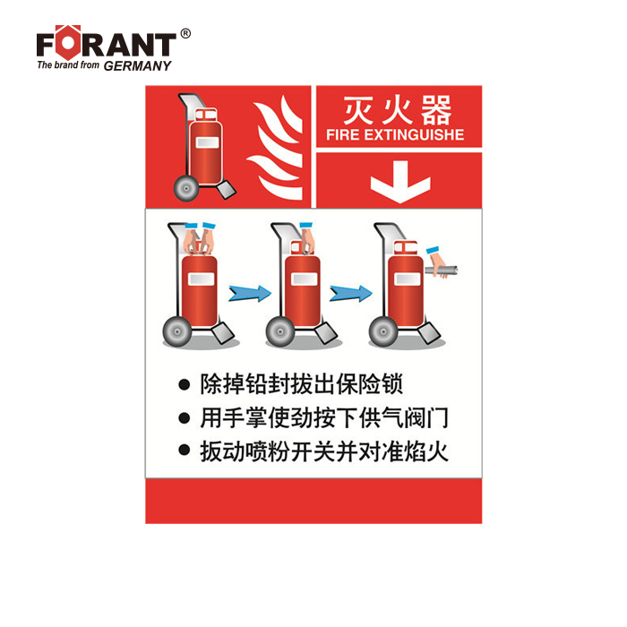 灭火设备使用标识