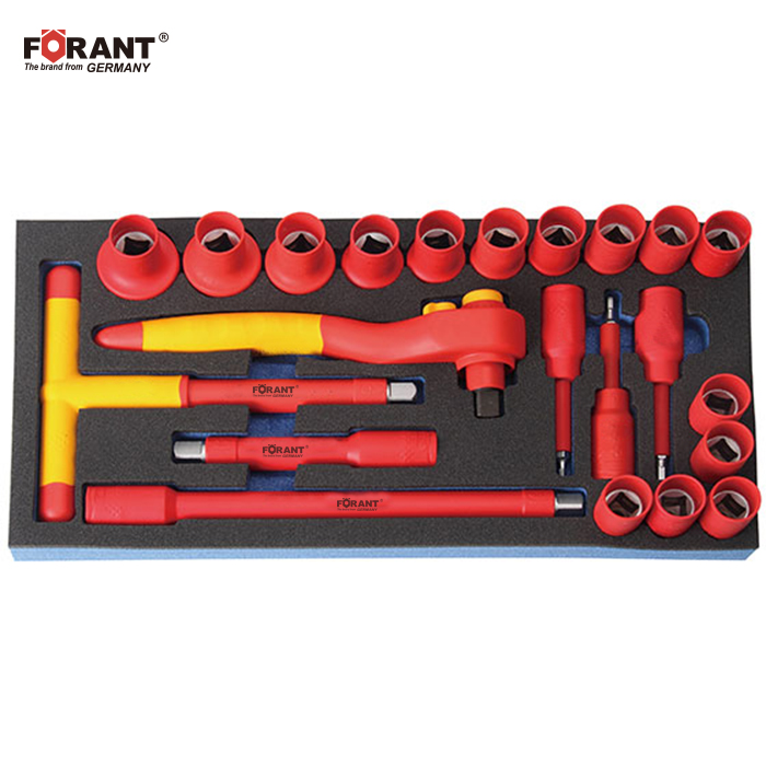 22件12.5MM系列VDE绝缘套筒组套