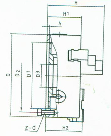 三爪自定心卡盘160mm  FORANT/泛特  88210123