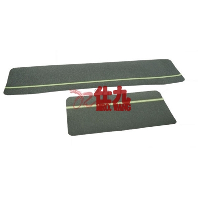 安赛瑞 SAFEWARE 11619 自发光条楼梯防滑贴（灰色）自发光条+金刚砂防滑颗粒,灰色,275×135mm,10片/包