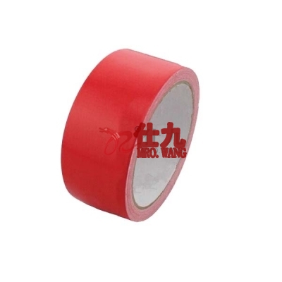 安赛瑞 SAFEWARE 14312 地板划线胶带（红色）高性能自粘性PVC材料,红色,50mm×22m
