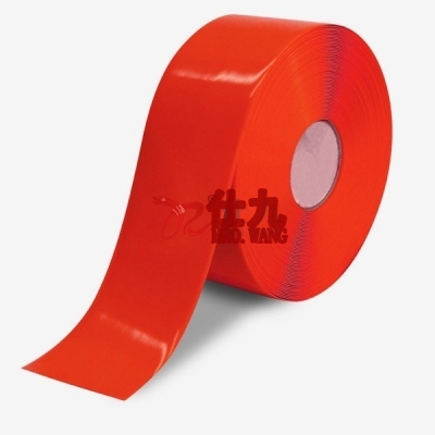 安赛瑞 SAFEWARE 15002 重载型划线胶带（红）高强度PVC材料,自带背胶,红色,厚度1mm,50mm×30m