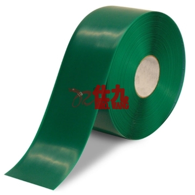 安赛瑞 SAFEWARE 15104 重载型划线胶带（绿）高强度PVC材料,自带背胶,绿色,厚度1mm,100mm×30m