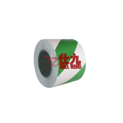安赛瑞 SAFEWARE 14348 反光划线胶带（绿/白）高性能反光自粘性材料,绿/白,100mm×22m