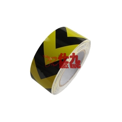 安赛瑞 SAFEWARE 14349 反光划线胶带（黄黑箭头）高性能反光自粘性材料,黄黑箭头,50mm×22m