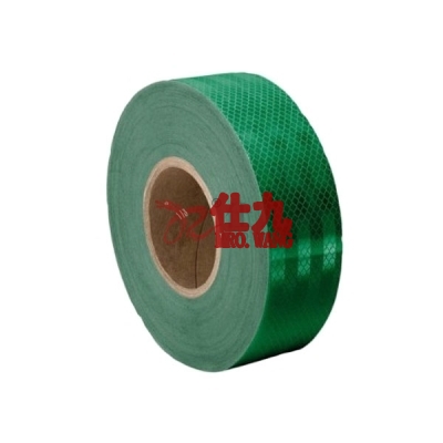 安赛瑞 SAFEWARE 14356 **晶格反光警示胶带(绿)**晶格反光材料,绿色,50mm×50m