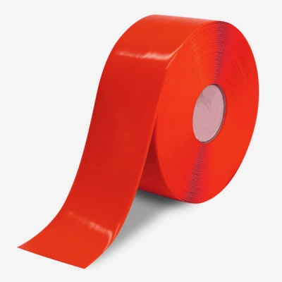 安赛瑞 SAFEWARE 15102 重载型划线胶带（红）高强度PVC材料,自带背胶,红色,厚度1mm,100mm×30m
