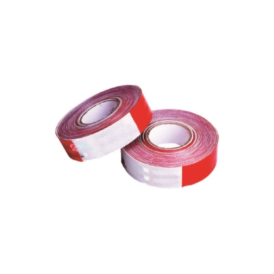安赛瑞 SAFEWARE 11121 超级晶格车身反光胶带（红/白）超级晶格反光材料,红白相间,50mm×50m