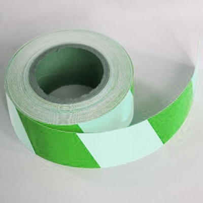 安赛瑞 SAFEWARE 14361 超级晶格反光警示胶带（绿/白）超级晶格反光材料,绿/白,50mm×50m