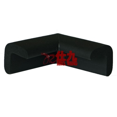安赛瑞 SAFEWARE 11613 经济型防撞护角（黑色）泡橡胶材质,黑色,22X22X50MM ,4个/包