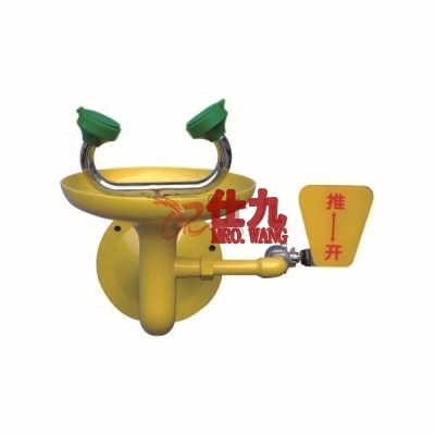 安赛瑞 SAFEWARE 20440 立式洗眼器 高强度ABS塑料水盆,含起泡器，有过滤泡棉，配防尘盖,推手是开关