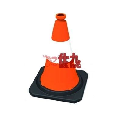 安赛瑞 SAFEWARE 14482 PE反光路锥 高强度PE材质,工程级反光膜,原生橡胶底座,净重2.5kg,750×350×350mm