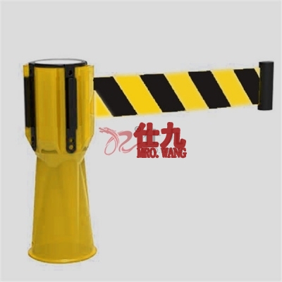 安赛瑞 SAFEWARE 11717 路锥伸缩隔离带（黄黑3m)
