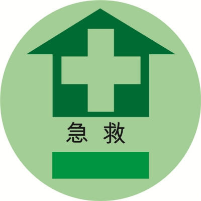 安赛瑞 SAFEWARE 20145 自发光地贴（急救）高性能自发光材料，覆超强保护膜，Φ400mm