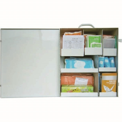 安赛瑞 SAFEWARE 20429 壁挂式急救箱 白色粉末喷涂钢板,含医疗药品，355×145×415mm