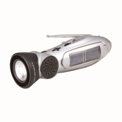 安赛瑞 SAFEWARE 20433 多功能防灾手电 LED灯/台灯，手摇发电/台灯/报警器/收音机/手机充电器，含三节七号干电池