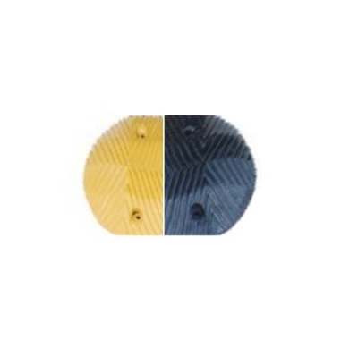 安赛瑞 SAFEWARE 11103 重载橡胶减速路拱端头优质原生橡胶,含安装配件,黄/黑,每块尺寸170×350×50mm，2块/对
