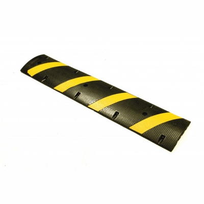 安赛瑞 SAFEWARE 11724 减速带（斜纹款）优质原生橡胶，黄黑相间，配反光珠，尺寸122*30*5CM，含安装配件