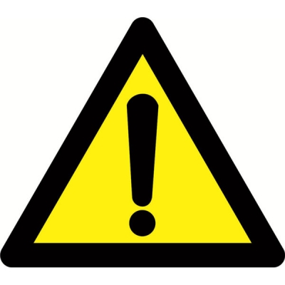 安赛瑞 SAFEWARE 11057 交通安全标识（注意危险）1.5mm铝板,工程级反光膜,附带铝槽,含安装配件,边长700mm
