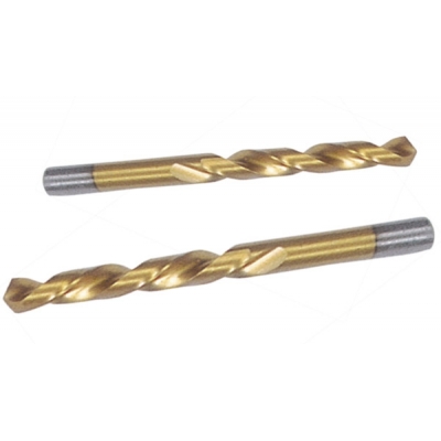 西玛C-MART A0100-10.7全磨镀钛双后角麻花钻10.7mm 高速钢