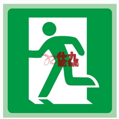 安赛瑞 SAFEWARE 20251 自发光出口标识（向左逃生,无文字）自发光板,250×250mm