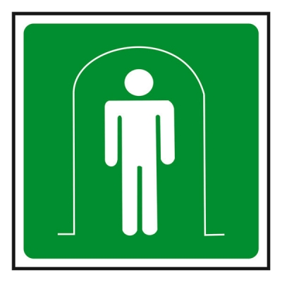 安赛瑞 SAFEWARE 20488 消防安全标识（避险处,仅图片）ABS板,250×250mm