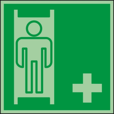 安赛瑞 SAFEWARE 20271 IMO安全标识（无文字）自发光塑料板，150×150mm