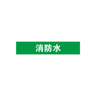 安赛瑞 SAFEWARE 14894 管道标识（消防水）自粘性乙烯材料,表面覆保护膜,绿底白字,25×125mm,10张/包