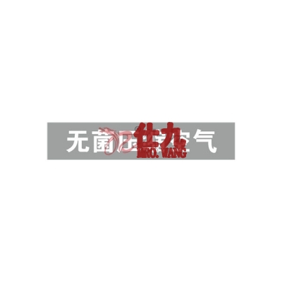 安赛瑞 SAFEWARE 15150 管道标识（无菌压缩空气）自粘性乙烯材料,表面覆保护膜,浅灰底白字,50×250mm,5张/包