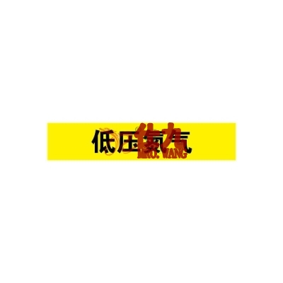 安赛瑞 SAFEWARE 15331 管道标识（低压氮气）自粘性乙烯材料,表面覆保护膜,黄底黑字,100×500mm