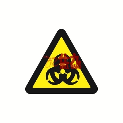 安赛瑞 SAFEWARE 32825 安全警示标签（当心感染)高性能自粘性乙烯，边长100mm，10片/包