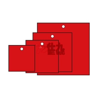 安赛瑞 SAFEWARE 14803 **塑料吊牌 正方形,38.1×38.1mm,红色,100个/包